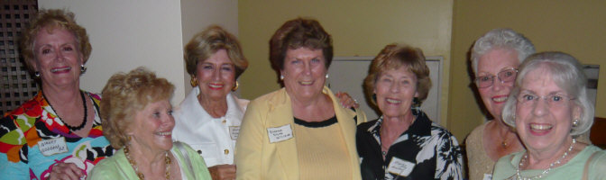 Nancy Godden, Mitzi Fantl, Ann Mosites, Suzanne Divine, Marilyn Brey, Mary Murrie and Ann Prichard